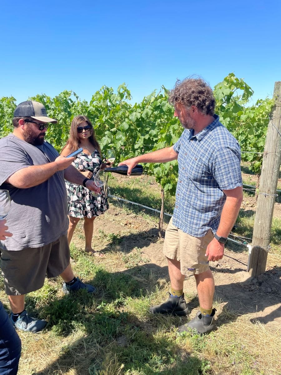 Les Collines Vineyard during Celebrate Syrah Walla Walla Valley Wine.