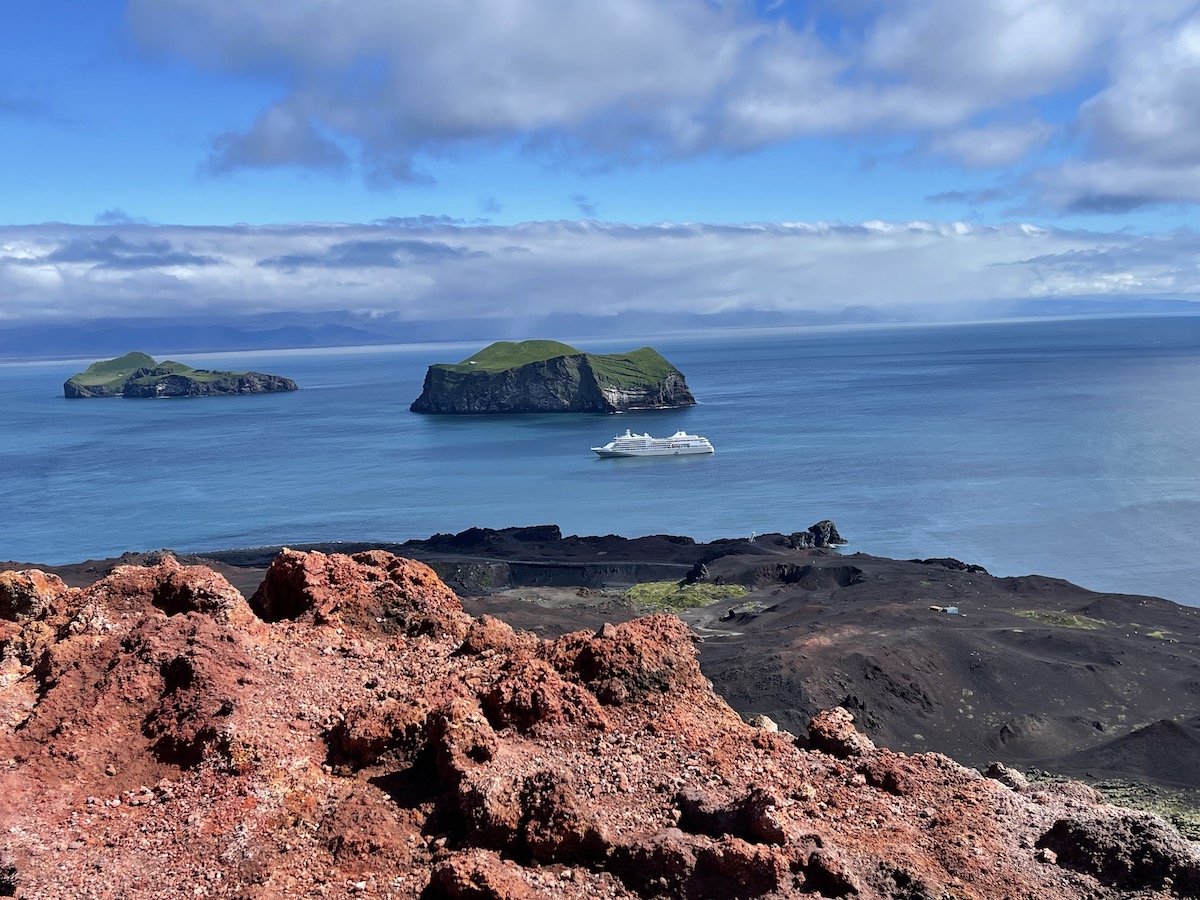 Cruising Iceland With Silversea Cruises 12 View from the top of Eldfell Volcano.
