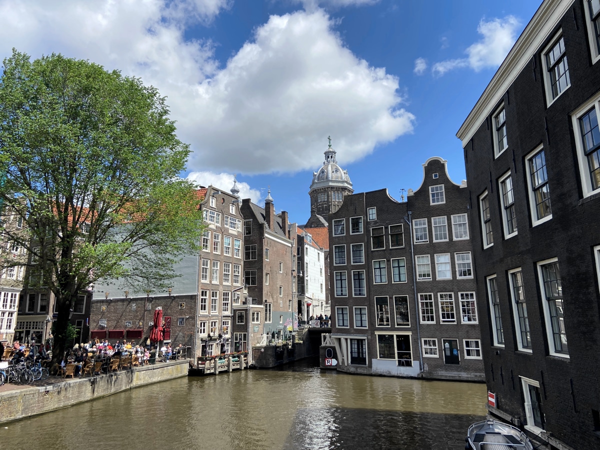A view of Amsterdam Canal prior to cruising to Norway.