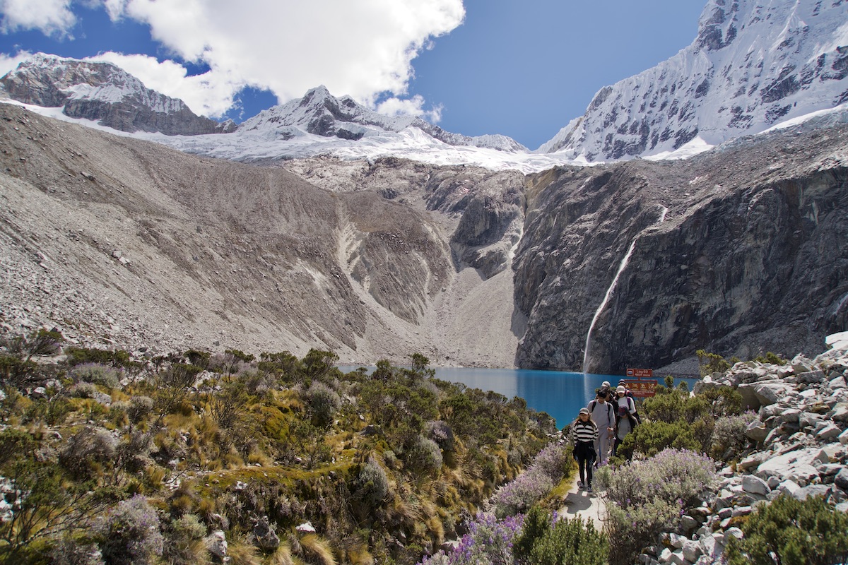 One of the best hikes in Peru is Laguna 69.