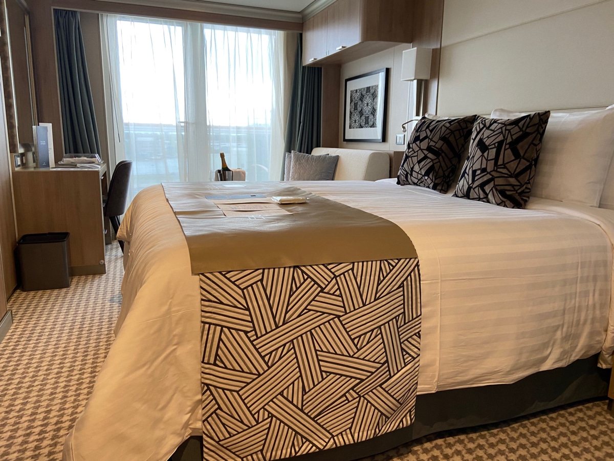 My Rotterdam verandah stateroom during my cruise to Norway.