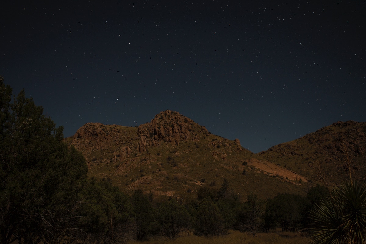 Chiricahua Night Sky Photo.
