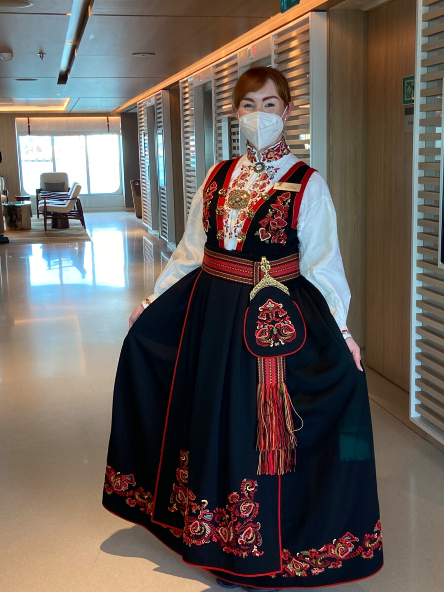 Exploring with the Viking Octantis Expedition Ship 1 Traditional Norwegian dress