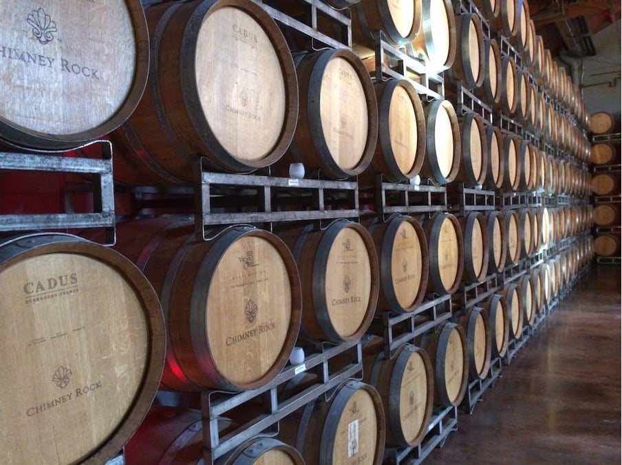 wine barrels