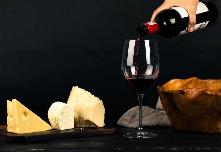 wine and cheese