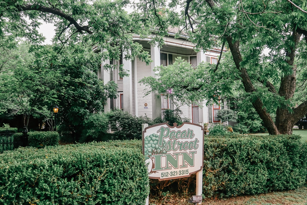 Pecan Street Inn B&B in Bastrop Texas.