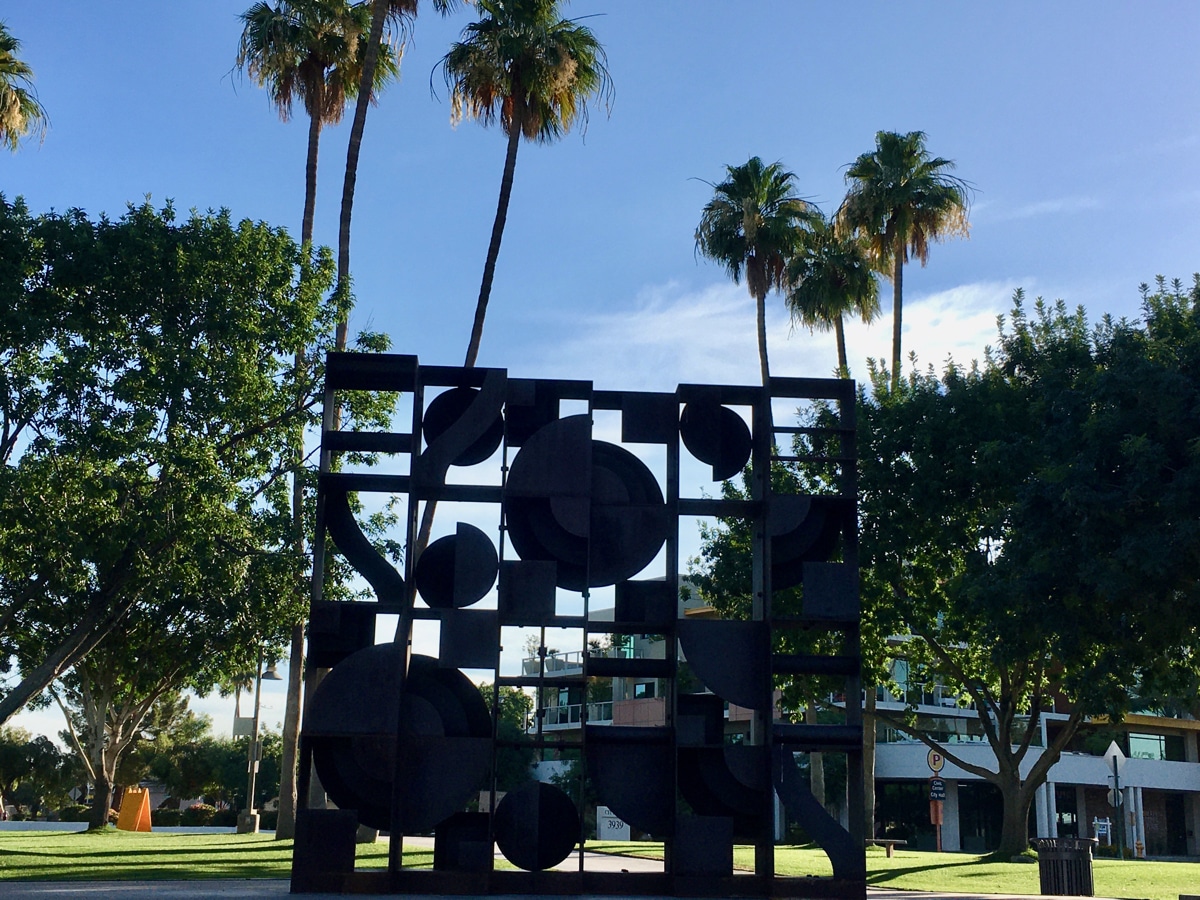Bronze sculpture Windows to the West.
