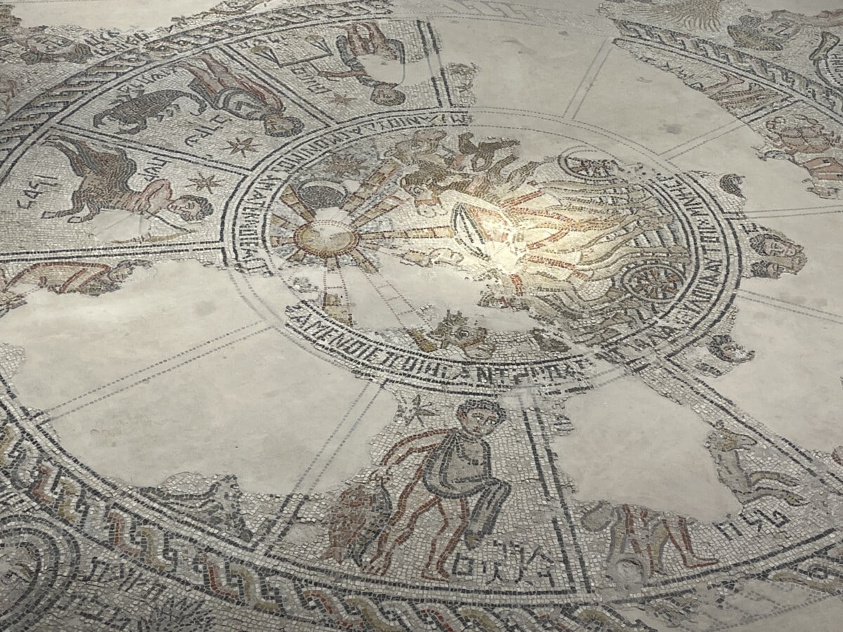 A colorful mosaic at Tzipori National Park.