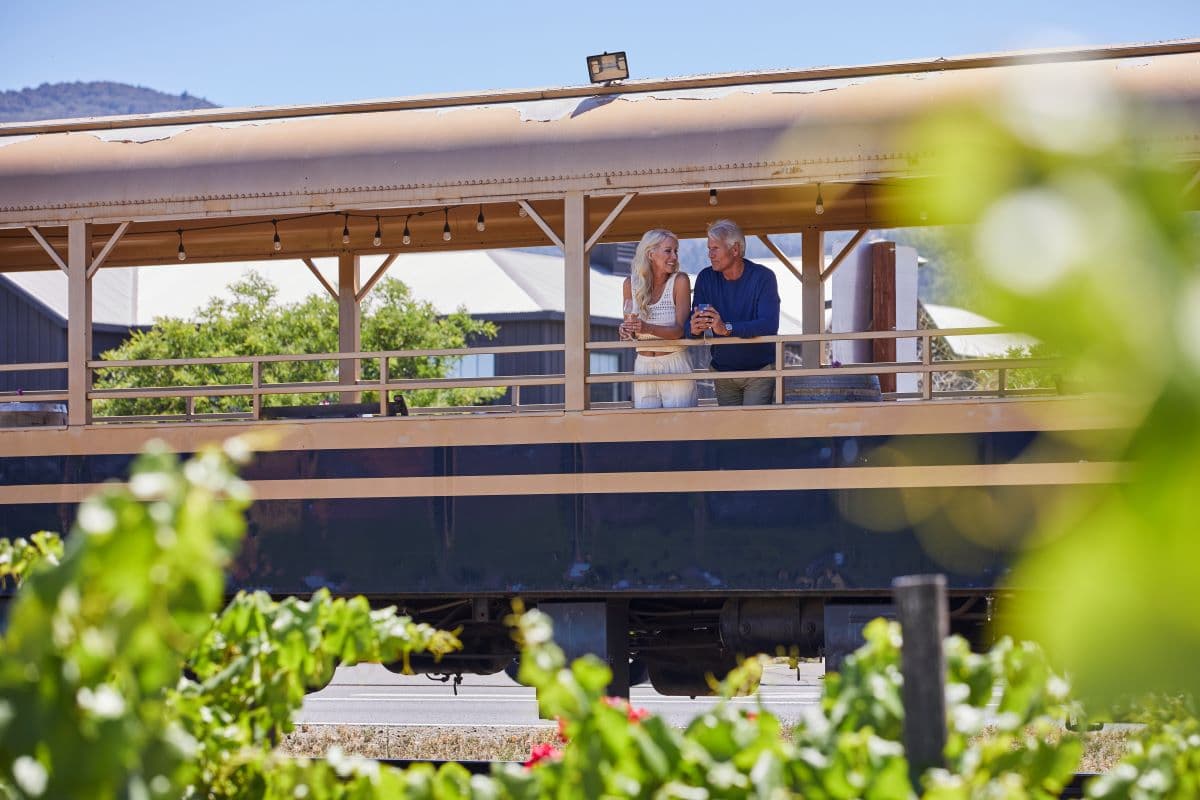Open-air car.