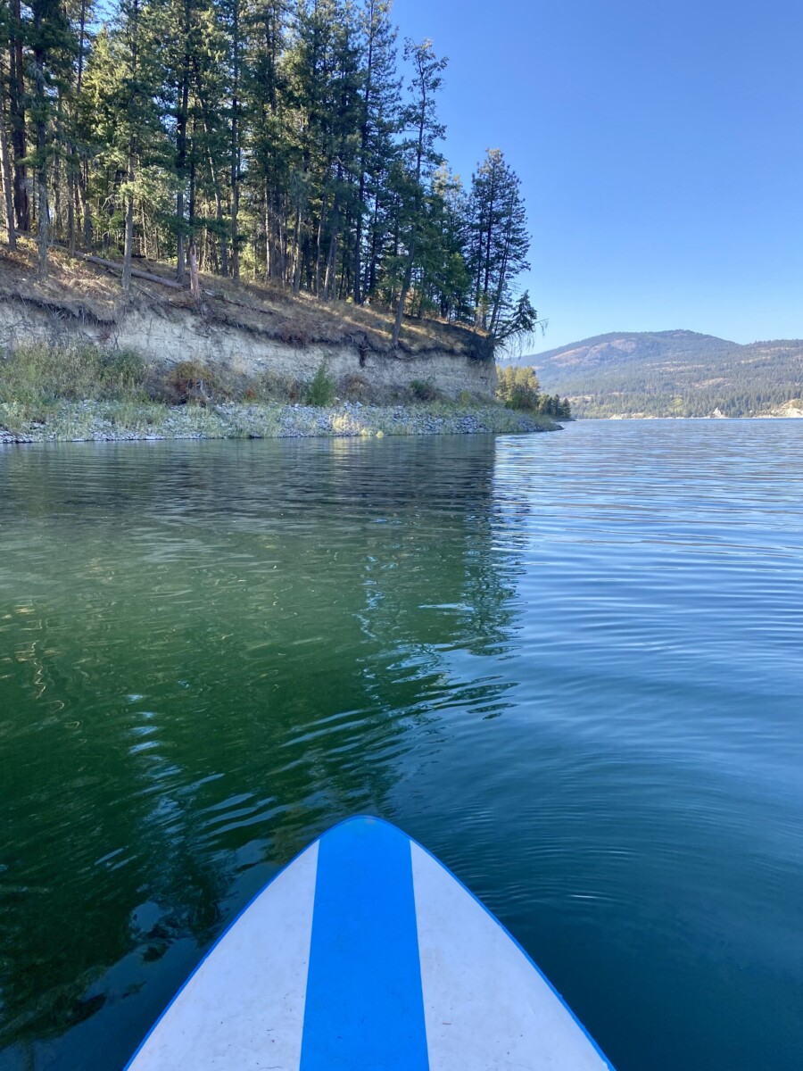 Gardenview Estate: A Vegan Inn in Kettle Falls, WA 12 Morning SUP at Lake Roosevelt.
