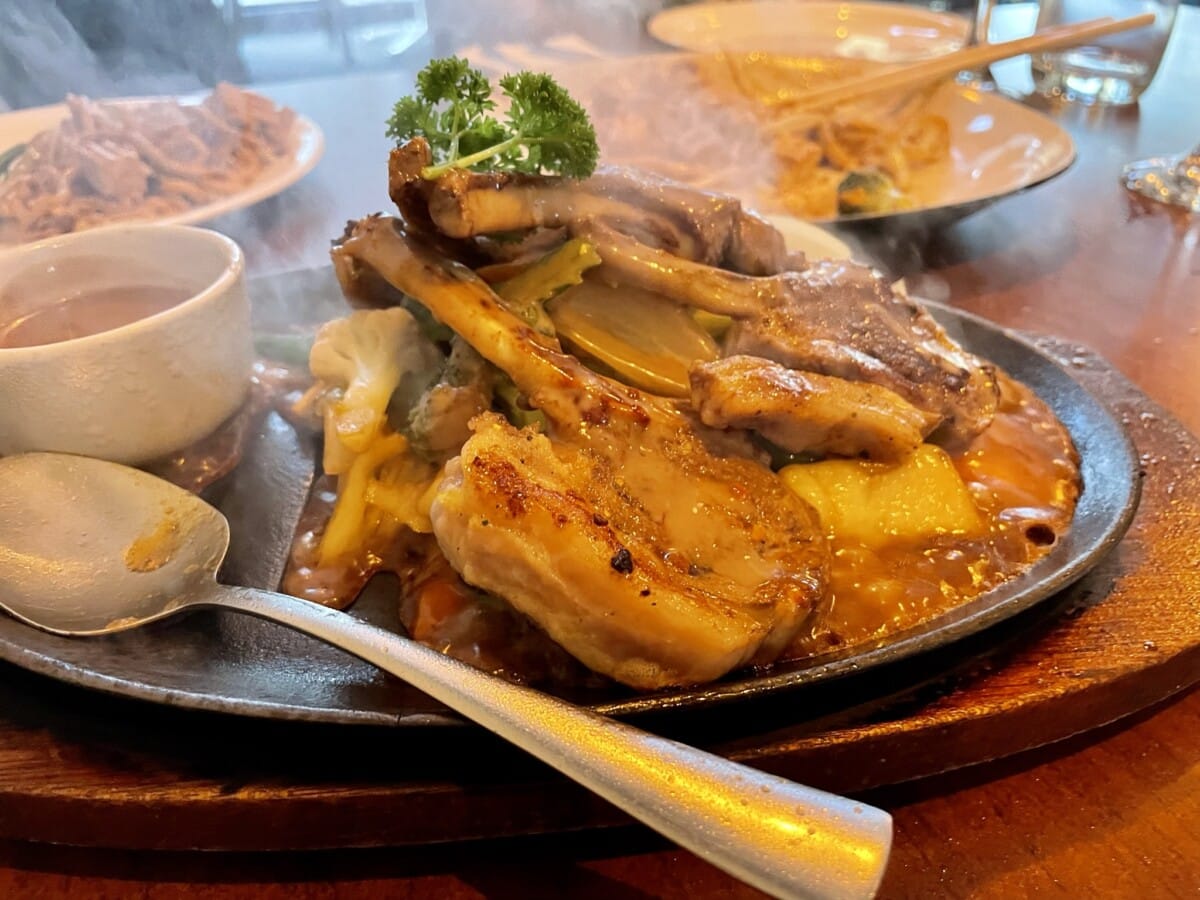 Lamb chops at Thai Sunshine Restaurant.