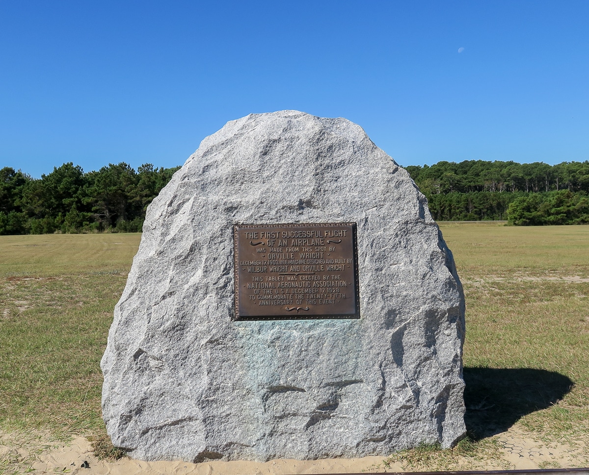 The Wright Brothers take-off point.