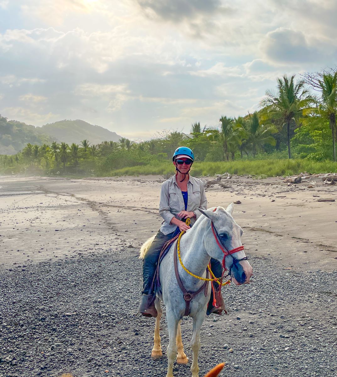 Connie and her trusted steed.