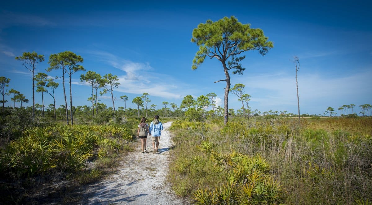 Hiking in Pensacola, Florida.