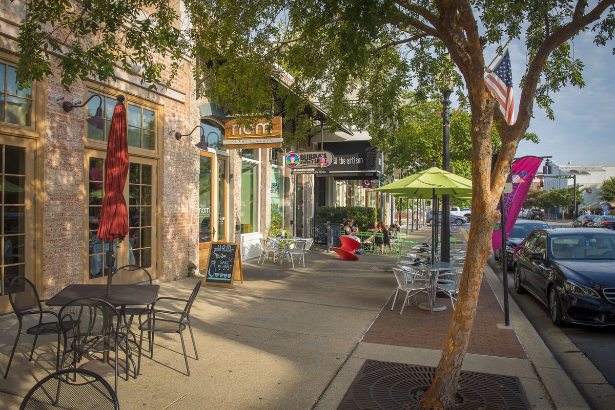 Picturesque downtown Pensacola, Florida.