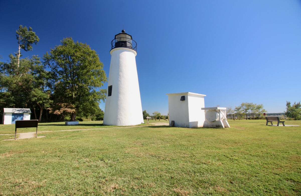 Turkey Point Lighthouse in Elk Neck State Park.