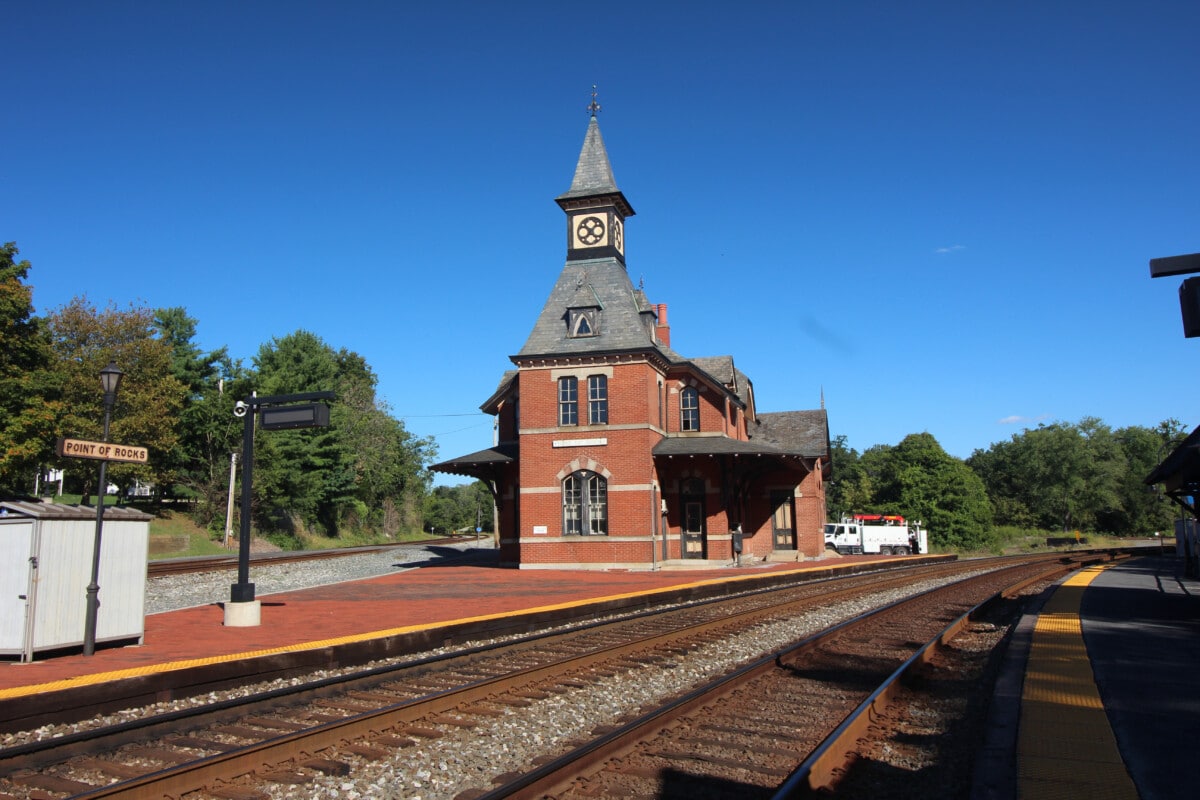 The train station at Point of Rocks.