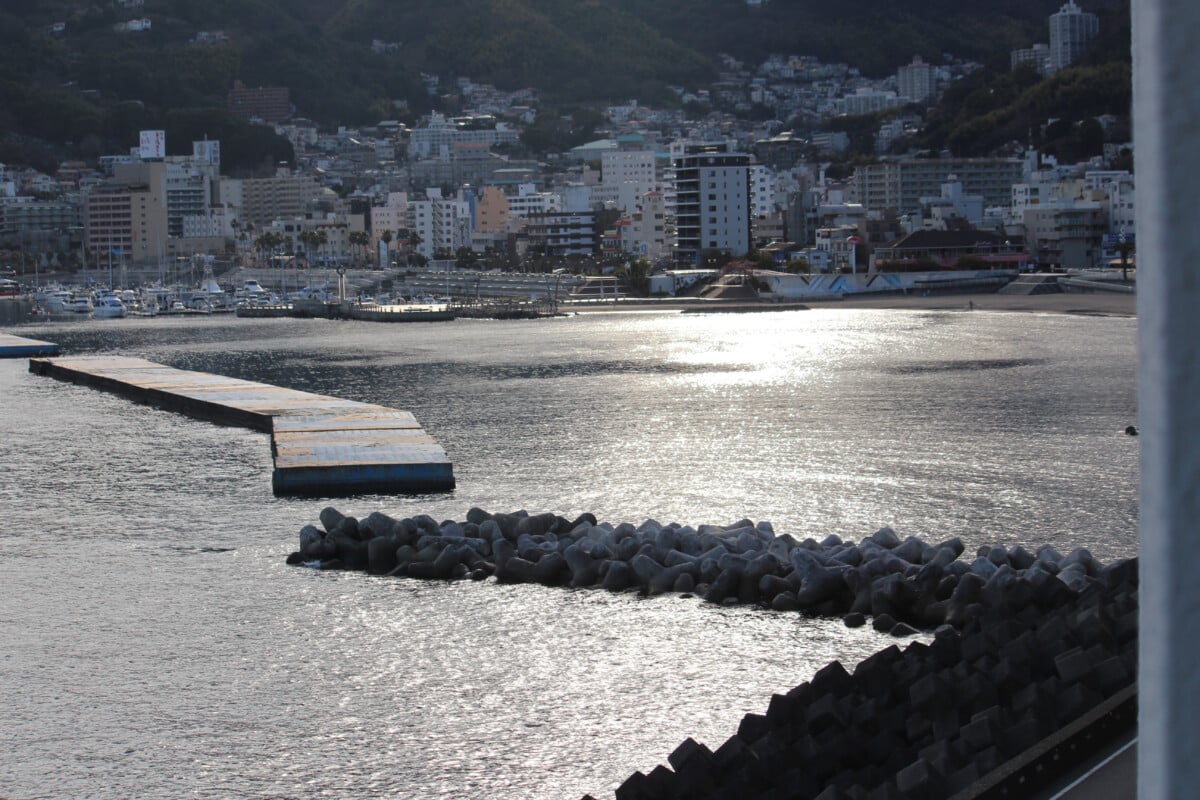 I get up before the sun the first few days of a Japan trip. My sleep clock is messed up and I find myself waiting for dawn to get out and take photographs like this one of Atami from our hotel.