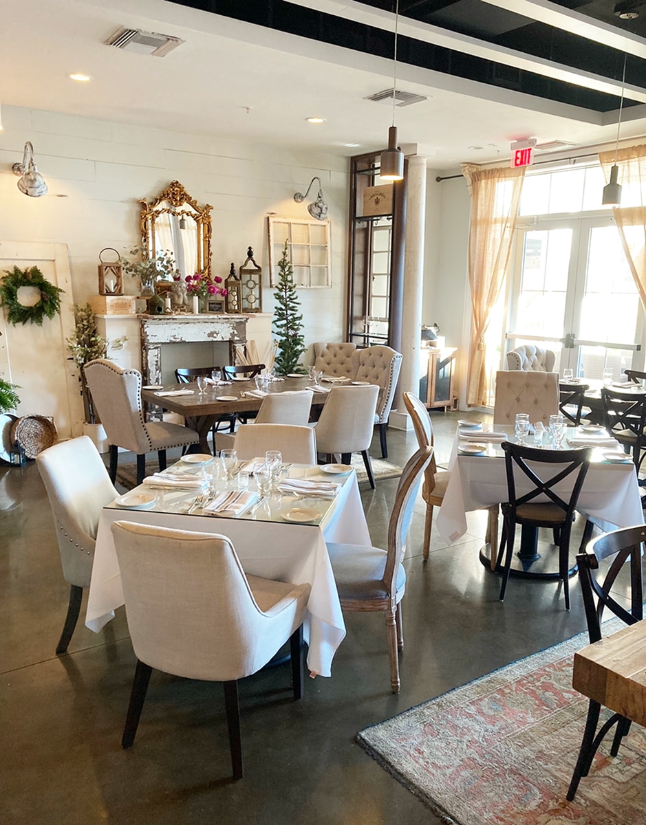 The Chateau Restaurant at the Waterline Villas.