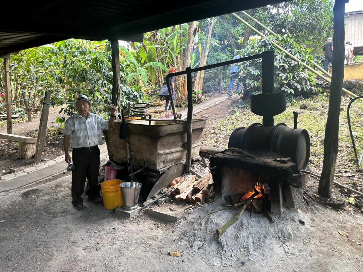 Cruising the Galapagos with Hurtigruten Expeditions 10 Farmer and moonshine maker Adriano Cabrera shows off his still.