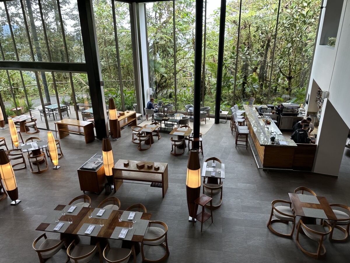 Cruising the Galapagos with Hurtigruten Expeditions 12 The architecture is all about windows at Mashpi.