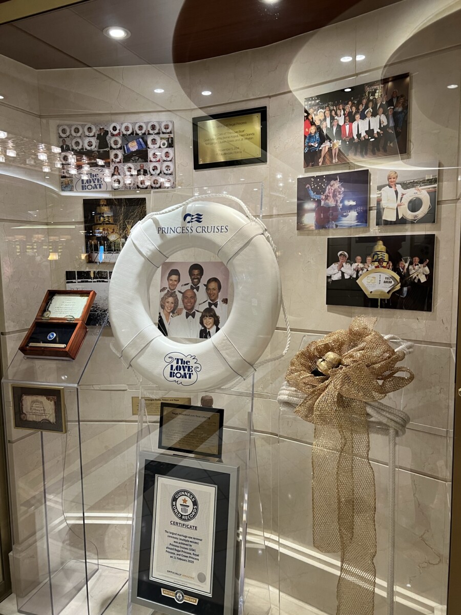 Regal Princess Love Boat memorabilia. Photo by Shannon DalPozzal 