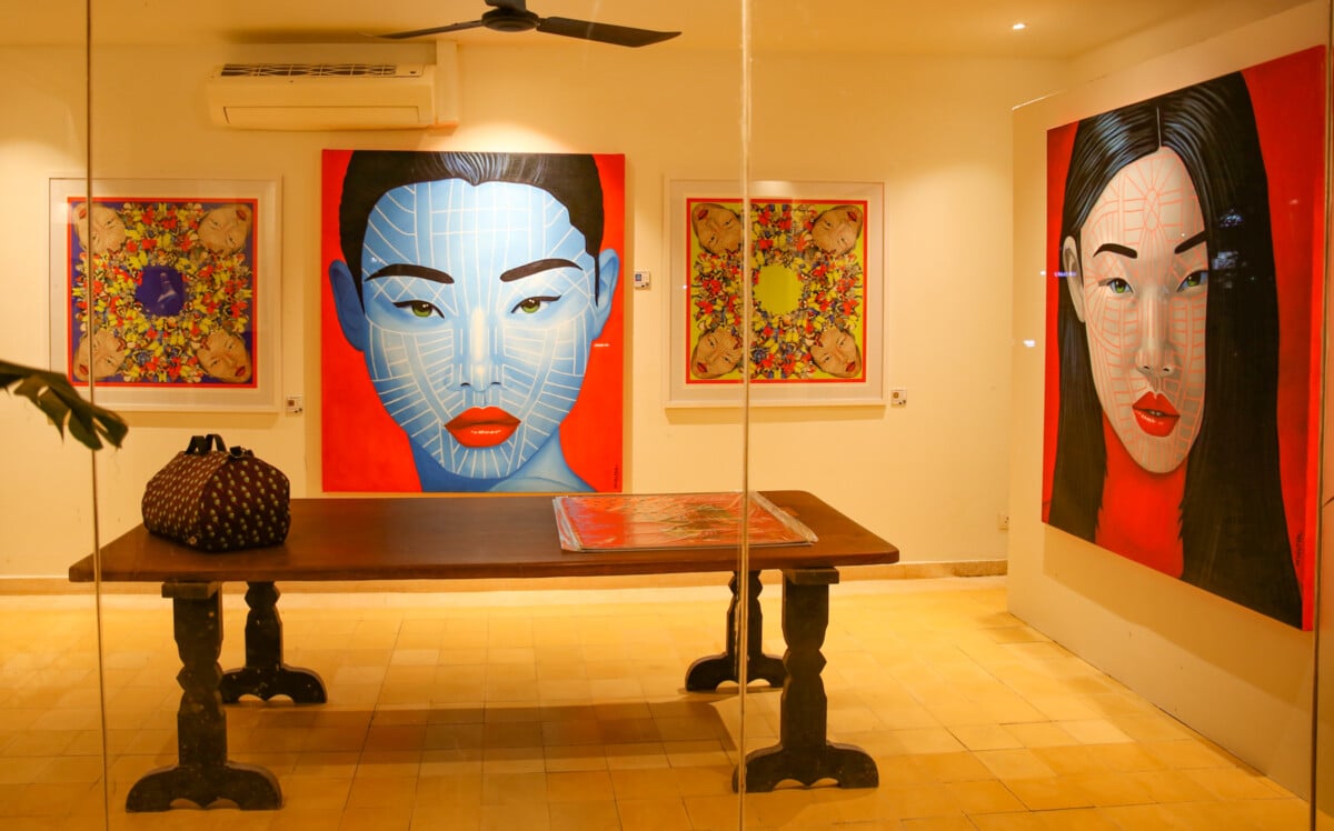 Striking art pieces by Siem Reap-based artist Christian Develter.