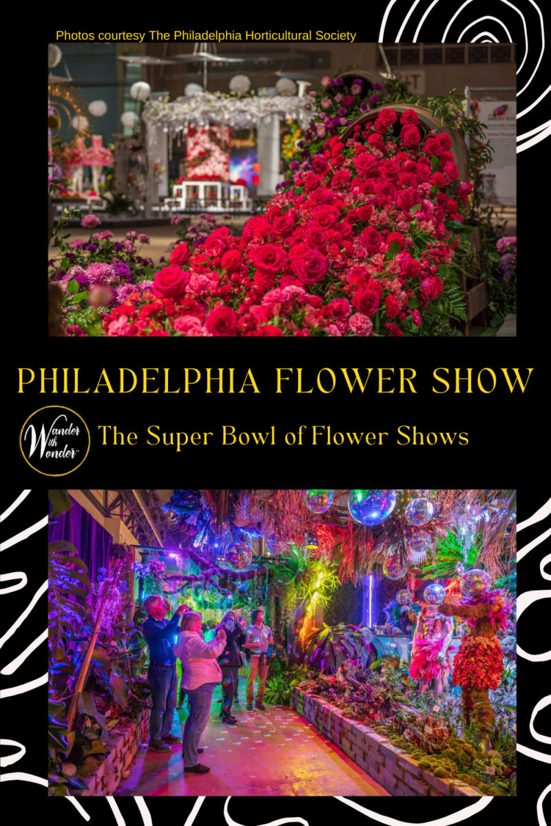 Spring bursts into multicolored layers of petals, blooms, and high-end floral designs each year at the Philadelphia Flower Show. The world's largest indoor flower show has attracted garden lovers and horticulturalists since 1829. The exhibition, which spans 10 to 12 acres, ignites the senses and provides educational opportunities.