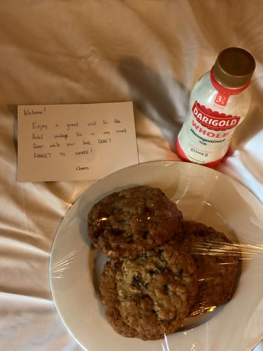 Cookies and milk.