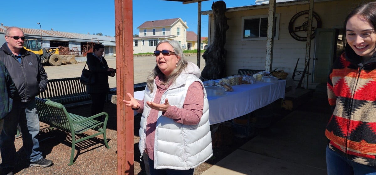 Donna Pacheco talks about her family dairy farm at Achadinha Cheese Company.