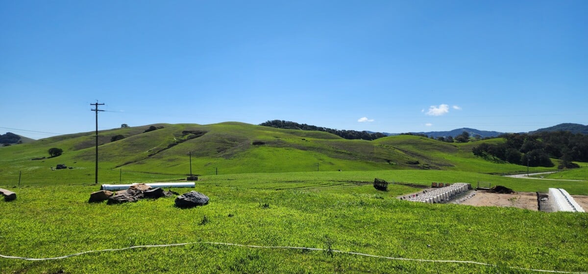 The view at Achadinha Cheese Company.