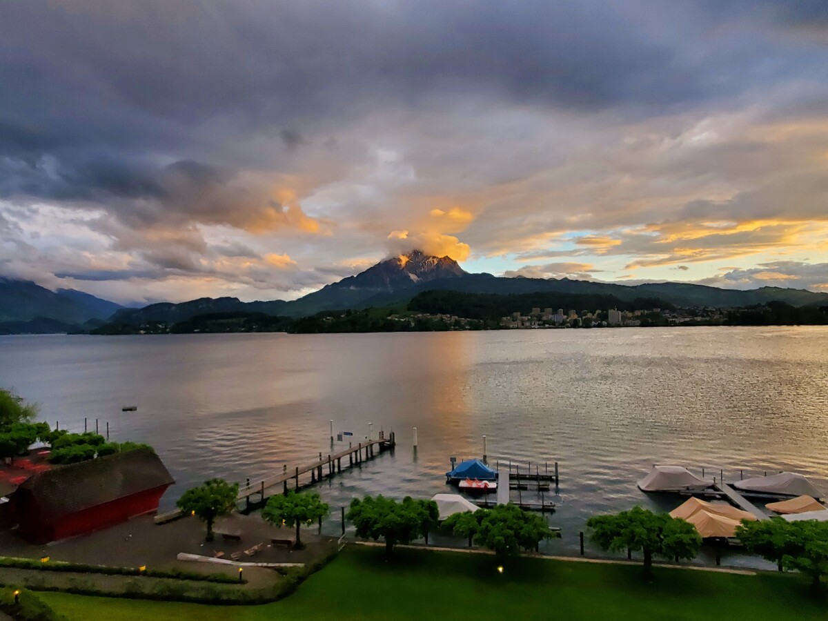 We enjoyed lake views from the Hermitage Hotel