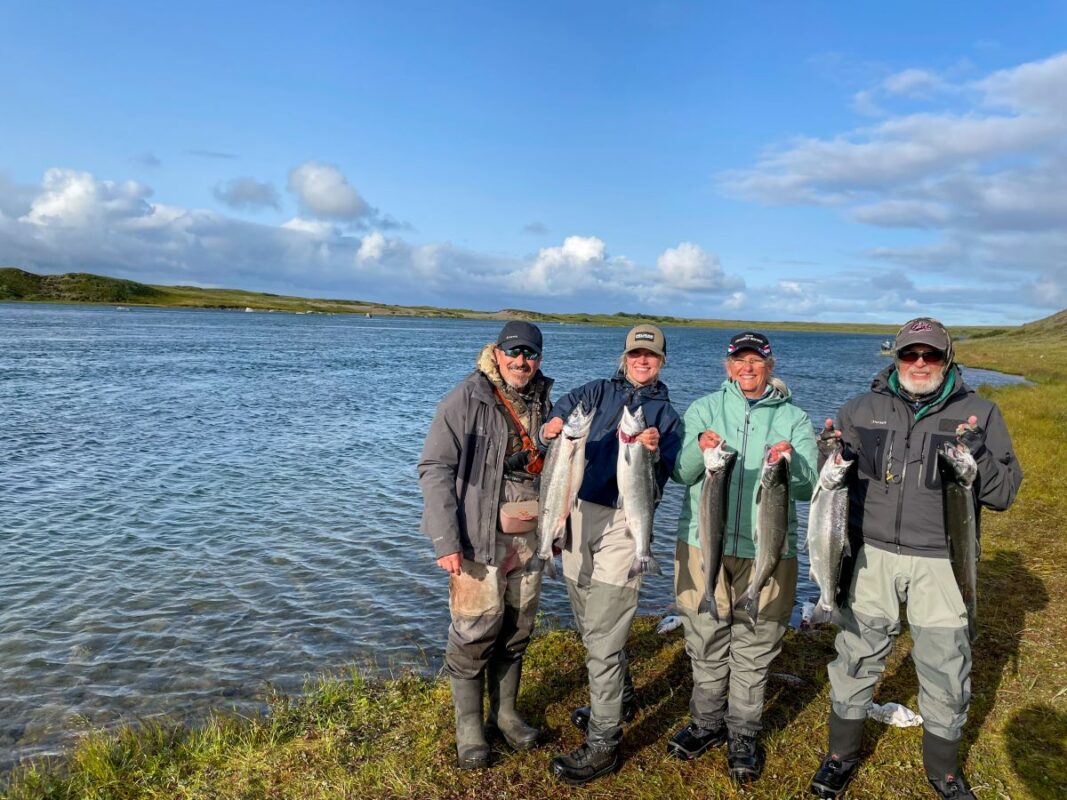 Alaska Fishing Adventures at Becharof Lodge 61 Everyone catches fish at Becharof Lodge.