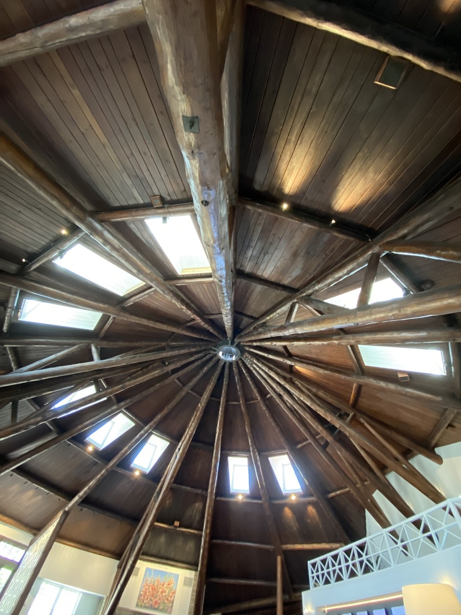 Mission Point Resort Timber Ceiling.