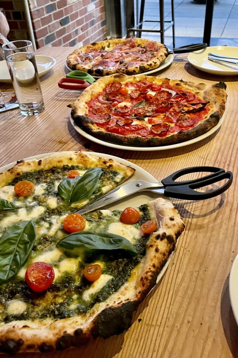 The wood-fired pizzas reminded me of eating pizza in Tuscany. Photo by Susan Lanier-Graham
