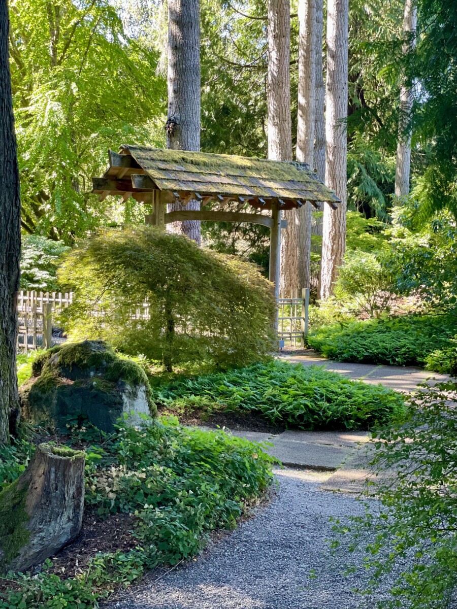 Exploring Bainbridge Island, Washington 10 Japanese garden at Bloedel Reserve on Bainbridge Island.