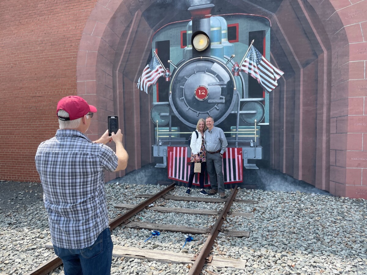 Discover Asheboro, North Carolina 1 Discover Asheboro in Randolph County: The Heart of North Carolina Train Mural Wall Art