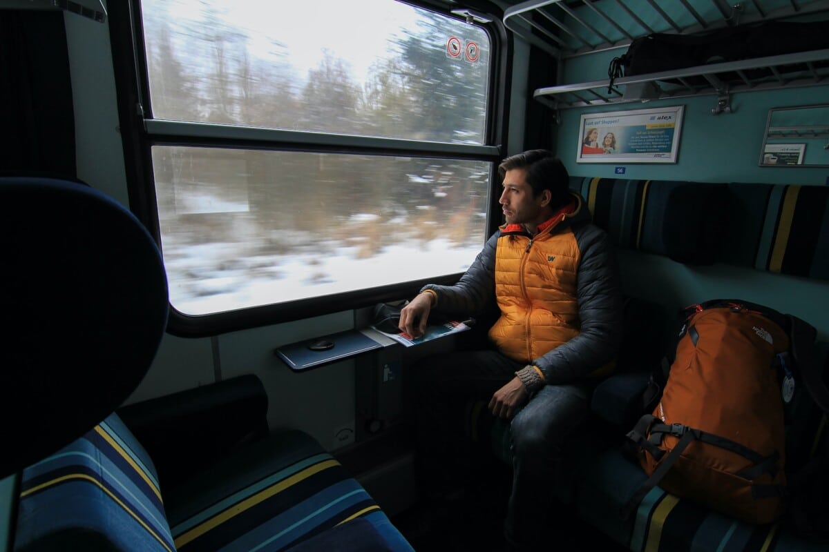 Travel by train through the Czech Republic