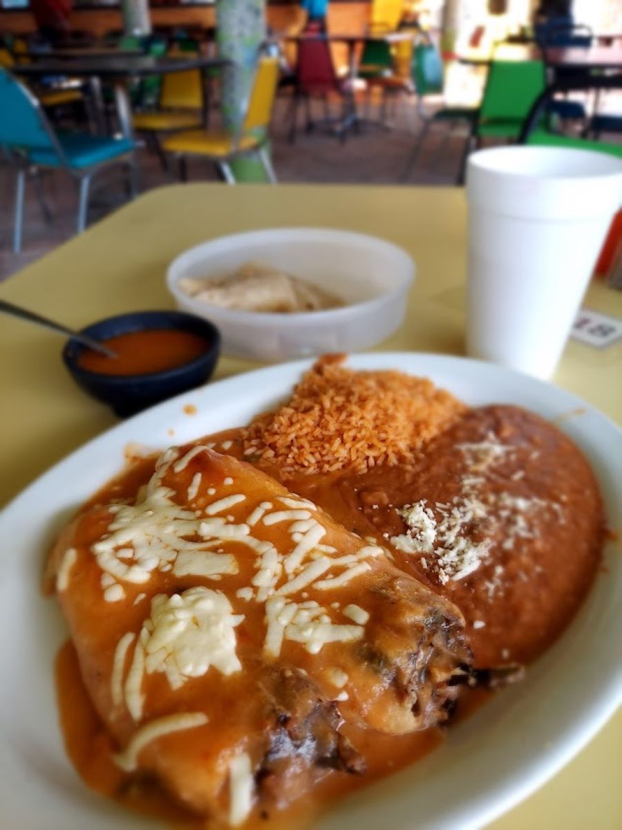 Close up view of Chili Relleno at La Parilla Restaurant