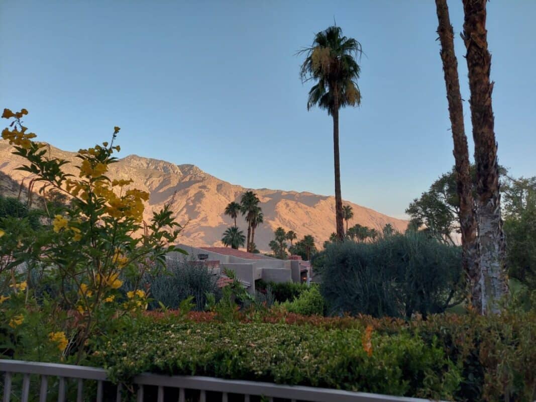 Sunrise on the mountains surrounding Palm Springs.