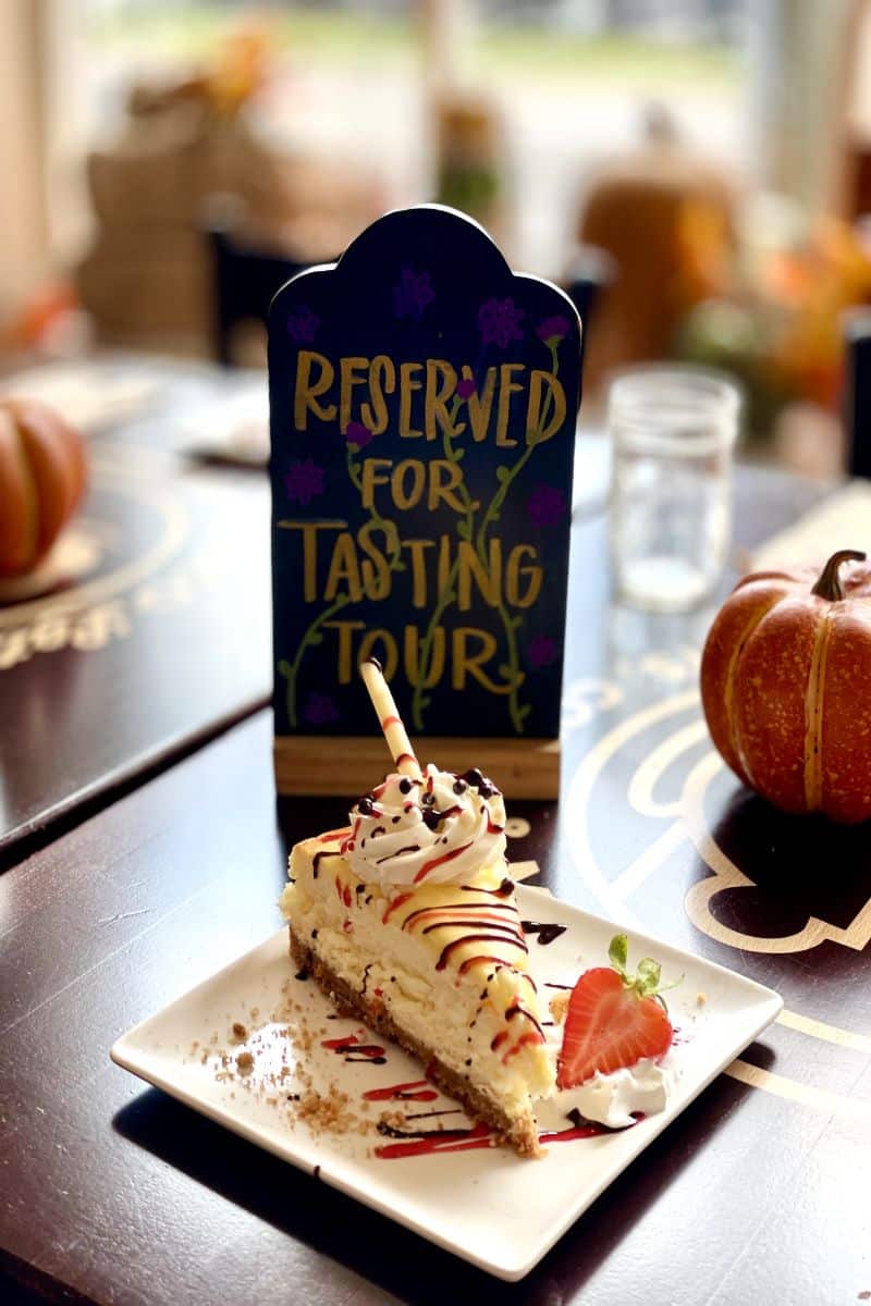 Cheesecake for dessert. Photo furnished by The Tasting Tours