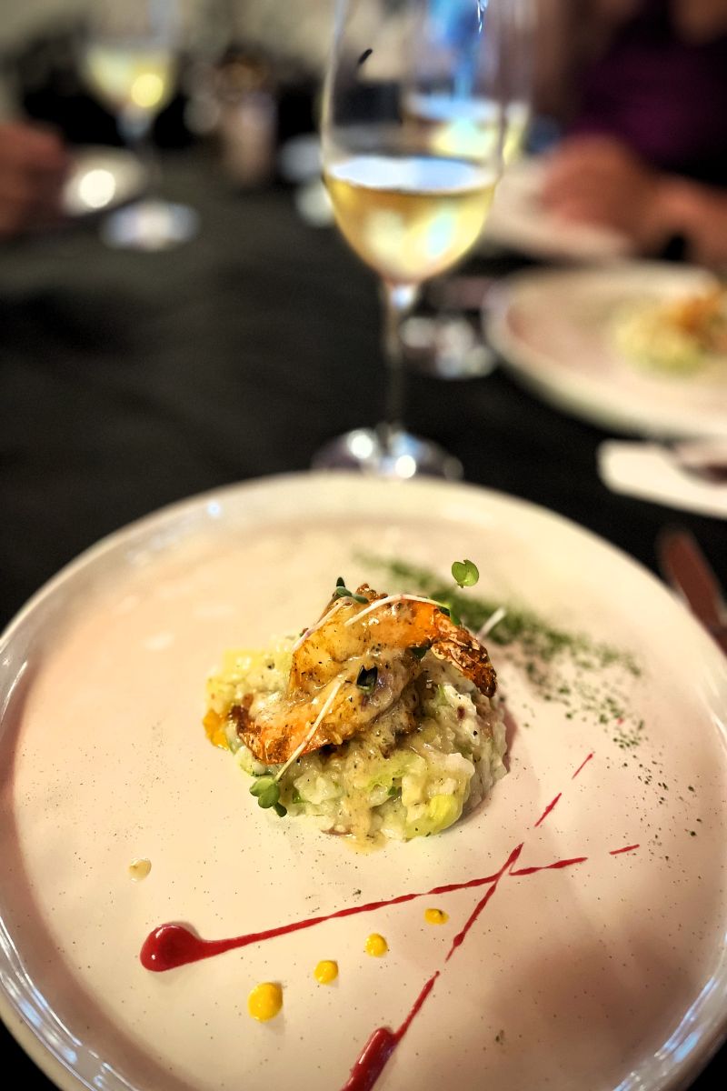 Exploring St. Augustine, FL: America's Oldest City 6 Grilled Shrimp and Risotto. Photo furnished by The Tasting Tours