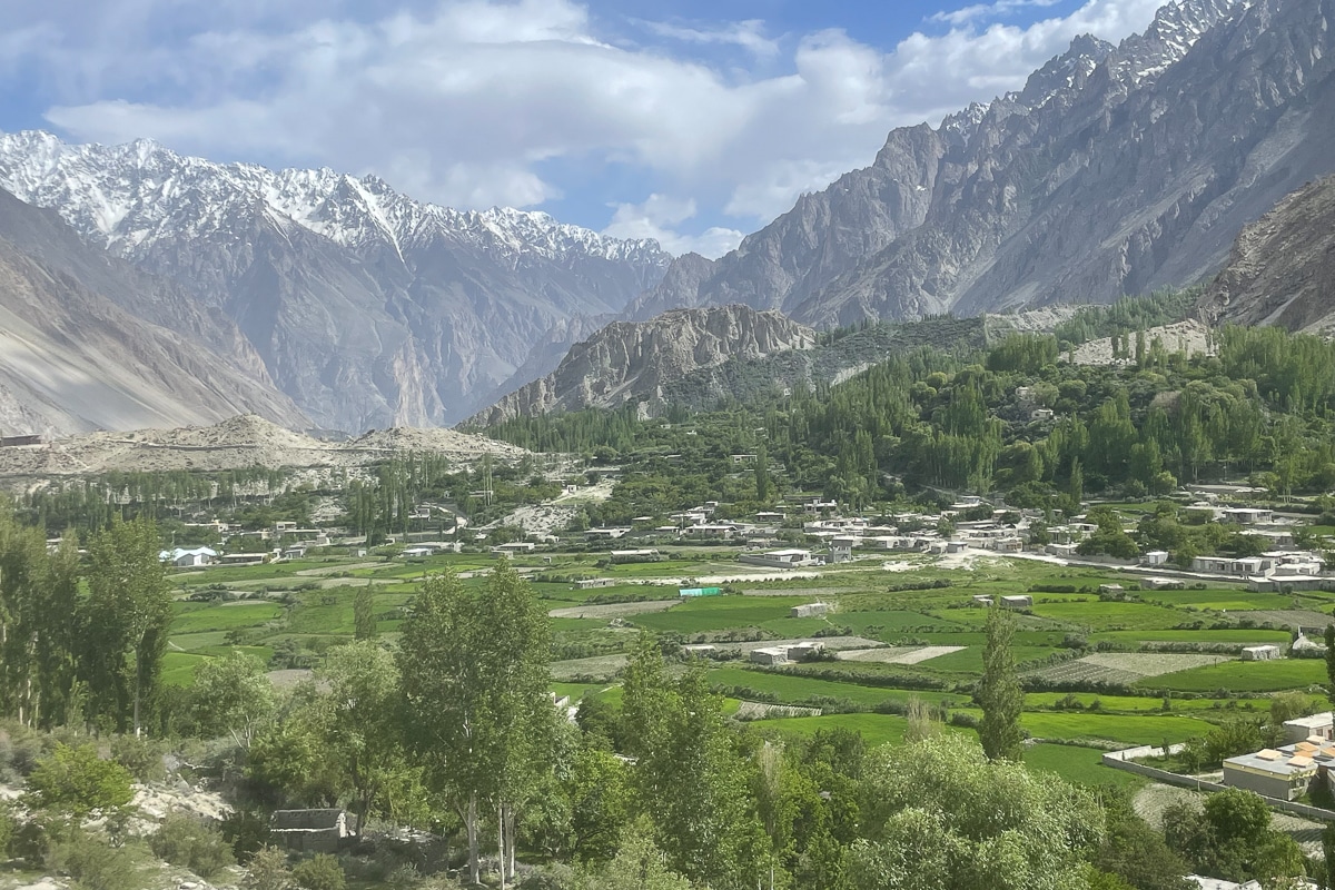 Cultural and hiking tour to Pakistan - the view of Ghulkin