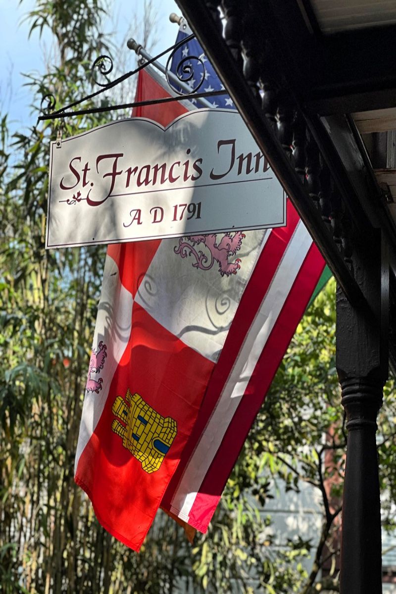 St. Francis Inn sign, bold and proud