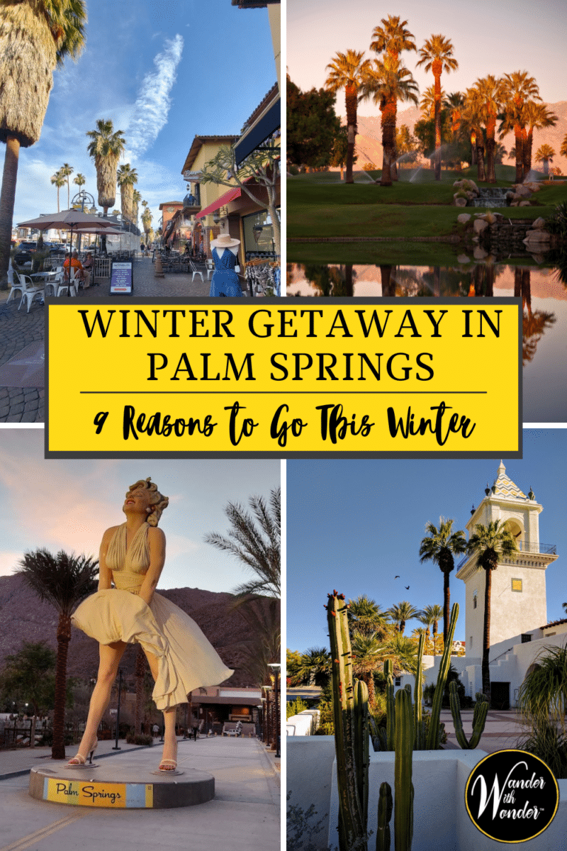 Looking for the perfect winter escape? Read on for 9 reasons to plan your winter getaway to Palm Springs. This Southern California desert oasis is the ideal winter playground for those seeking sunshine and fun! | Winter Escapes | Palm Springs in Winter | Where to Go for Warm Winter Weather