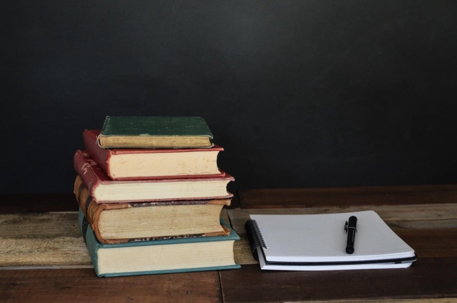 stack of books