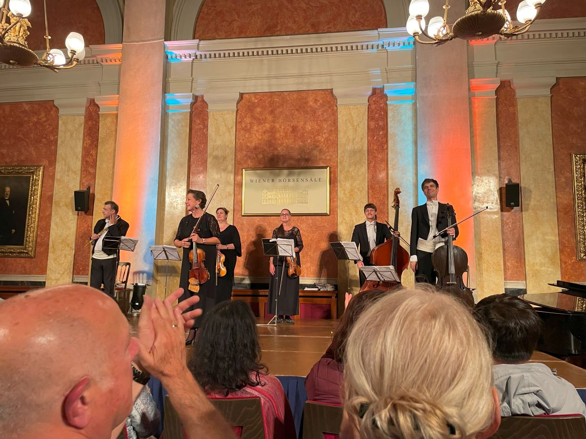 Concert in Vienna, Austria, coordinated by AmaWaterways Danube River cruise.