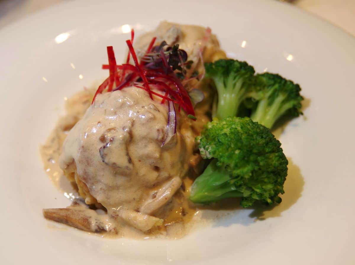 Knödel from Austria onboard AmaWaterways Danube River cruise.