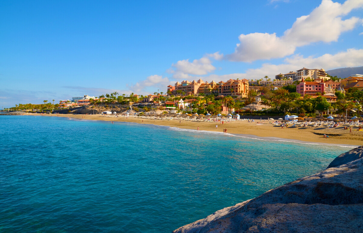 Playa El Duque beach in Costa Adeje, Tenerife, Canary Islands,Spain. Photo by svf74 via iStock by Getty Images