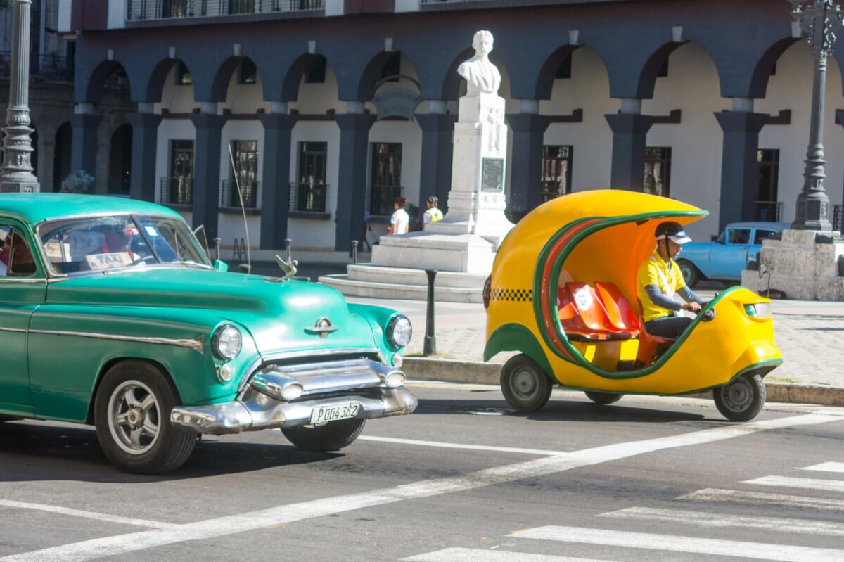 A cocotaxi in Old Havana. Photo by Toniflap via DepositPhotos